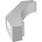 Ekena Millwork 6-in. W x 22-in. D x 34-in. H Imperial Architectural Grade PVC Knee Brace BRCP06X22X34IMP - alternate 5